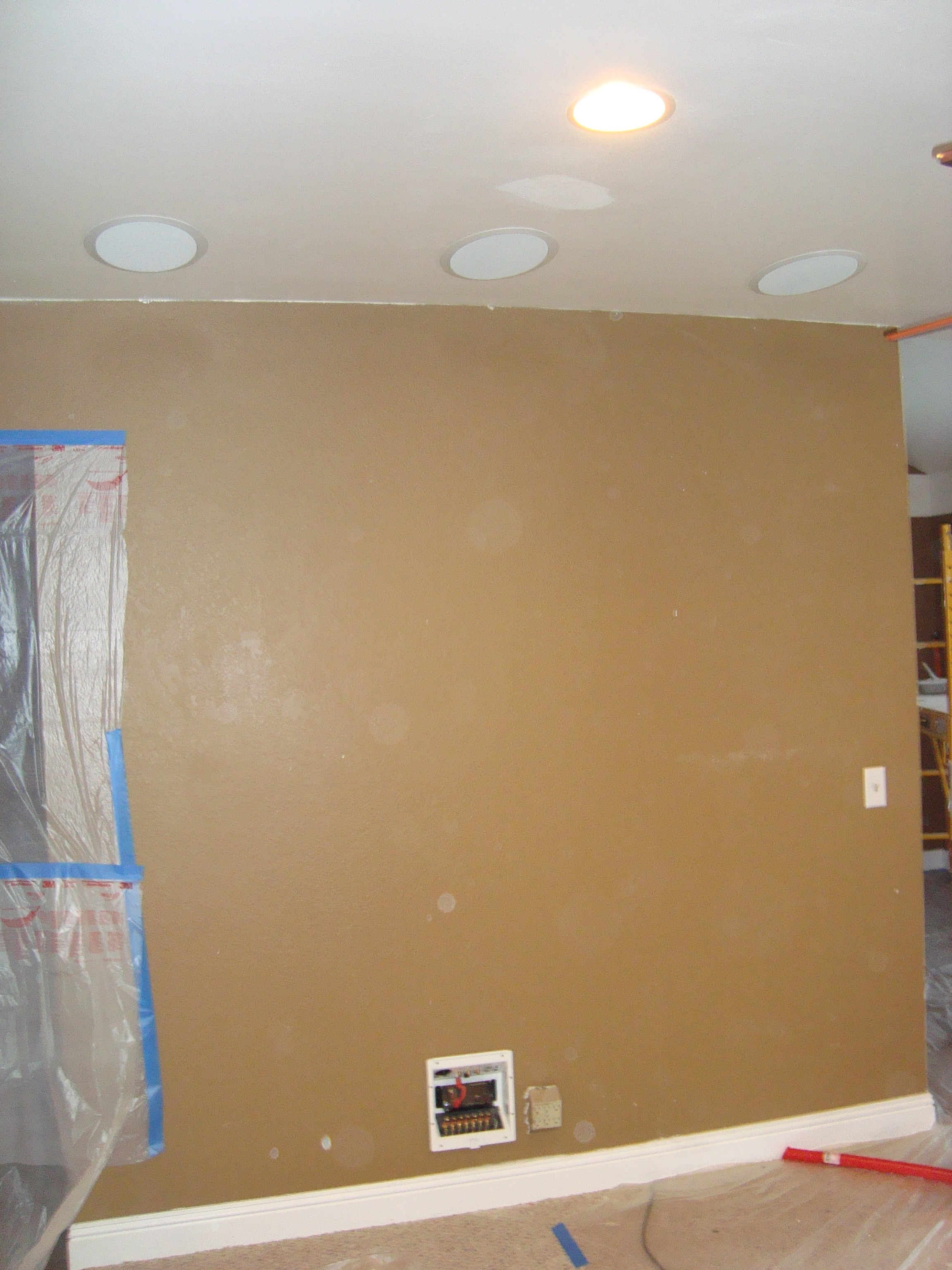 5 1 Home Theater In Ceiling Speaker Installation Before And