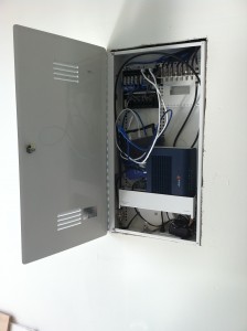 Structured wire panel, Telco panel in garage in Dublin, Ca - mwhomewiring.com