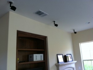 Bose Satellite Lifestyle Speakers installed in Ceiling