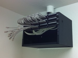 Wall mounted 6U rack